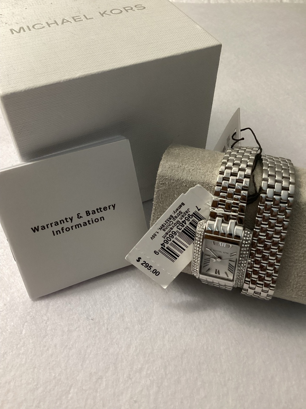 Michael Kors Emery Double Wrap Three-Hand Stainless Steel Watch 22mm